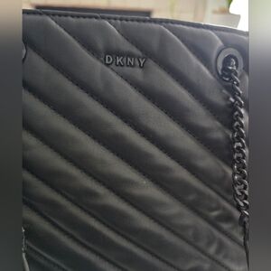 DKNY Black Quilted Shoulder Bag